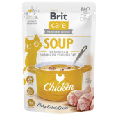 Деликатесен  пауч за котки Brit Care Cat Soup with Chicken супа с пилешко месо, БЕЗ зърнени култури
